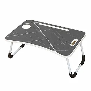 Подставка для ноутбука складная для кровати и дивана 60 x 40 x 28 см, портативный и прочный столик для завтрака с регулируемыми ножками - Фото 1