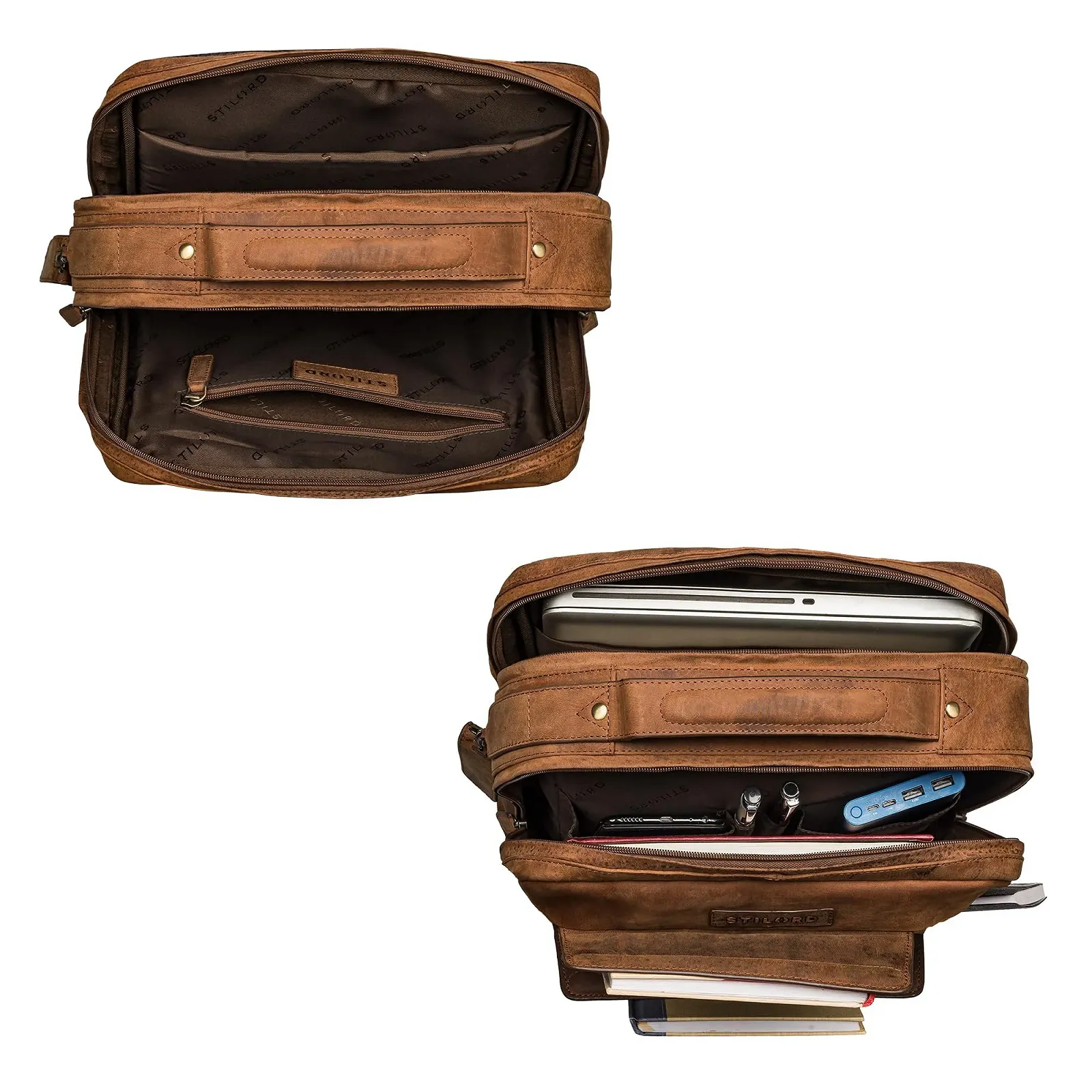 Рюкзак для ноутбука STILORD Egon 15 дюймів Шкіряний Avani - Brown, фото №4 Рюкзак для ноутбука STILORD Egon 15 дюймів Шкіряний Avani - Brown, фото №4