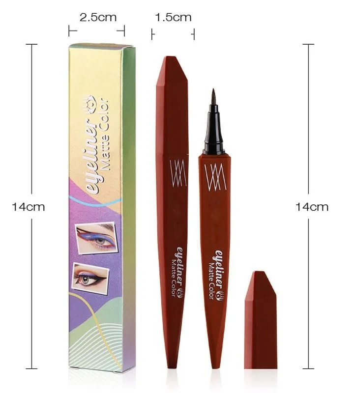 Підводка для очей Водостійка, кольорова, райдужна, неонова (жовта), фото №4