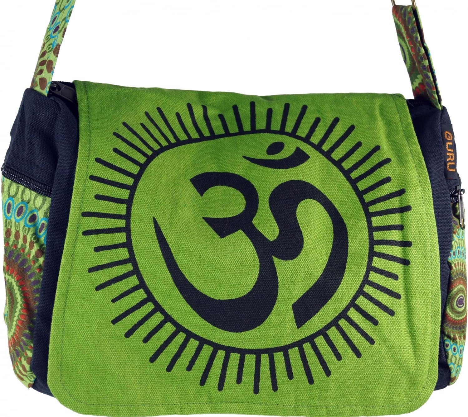 Сумка на плече GURU SHOP Om - Зелений, чоловіча/жіноча, бавовна, 23 x 28 x 12 см, фото №4