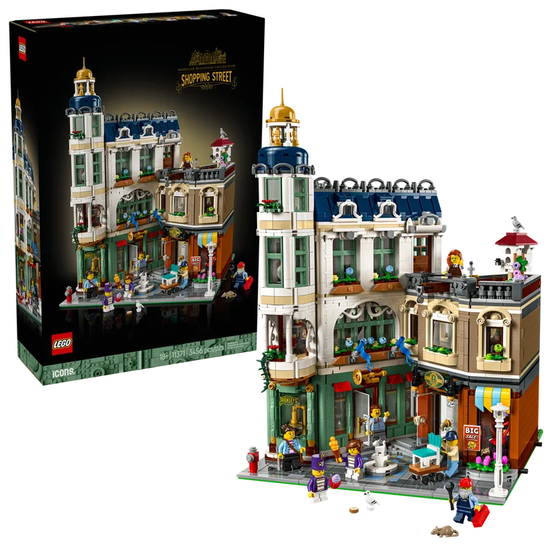 Конструктор Лего LEGO 11371 Icons Shopping Street «Торгова вулиця», фото №1 Конструктор Лего LEGO 11371 Icons Shopping Street «Торгова вулиця», фото №1