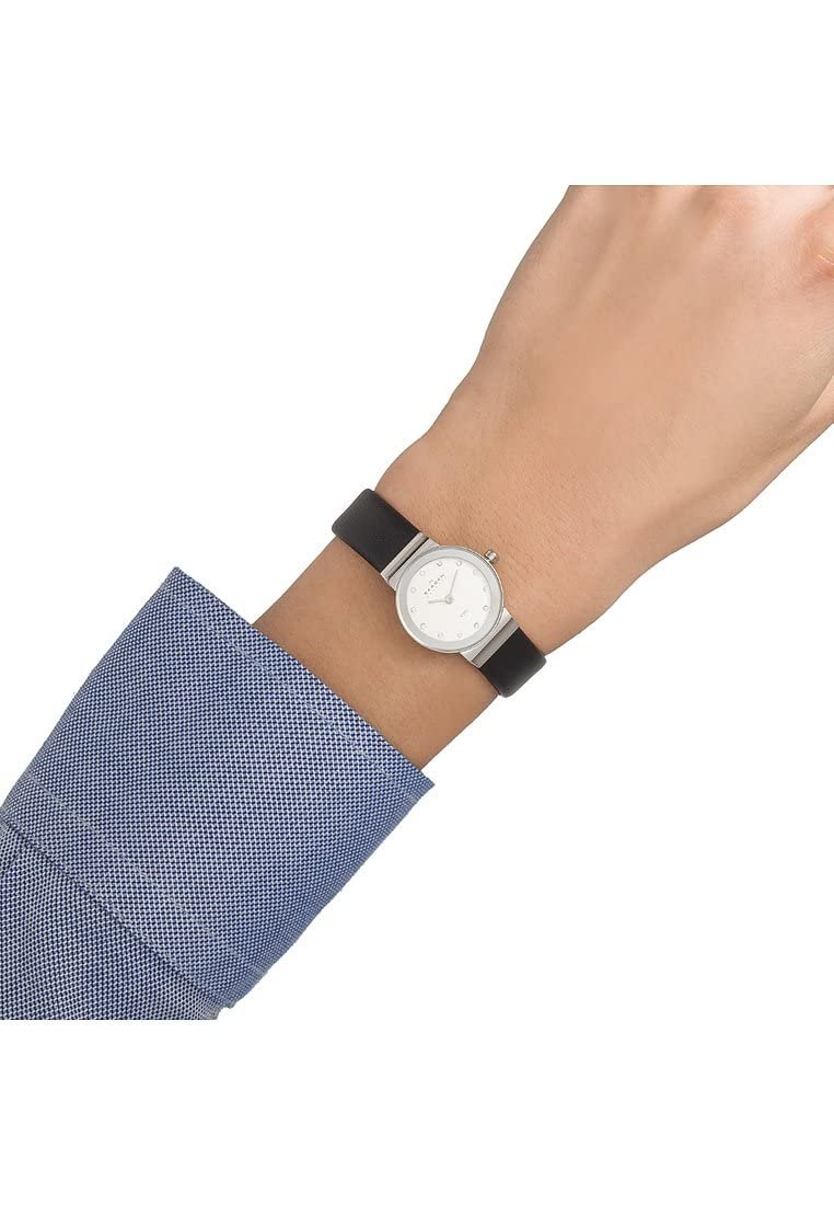 SKAGEN Freja Жіночий годинник, кварцовий механізм, з ремінцем з нержавіючої сталі або шкіри, фото №5