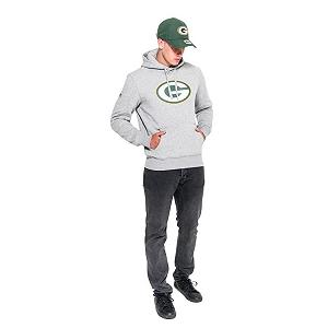 Худі New Era Green Bay Packers NFL Team Logo Сірий верес synthetic.ua - Фото 1