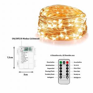 Гирлянда ENLACE LED Fairy Lights 10 м 100 LED теплый белый synthetic.ua - Фото 1