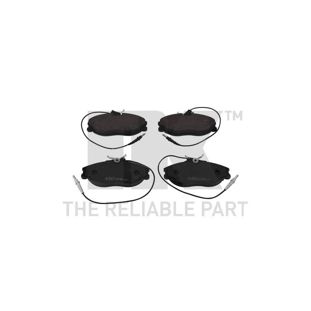 Комплект гальмівних колодок, дискове гальмо NK 223737 для PEUGEOT, передня вісь, фото №1 Комплект гальмівних колодок, дискове гальмо NK 223737 для PEUGEOT, передня вісь, фото №1