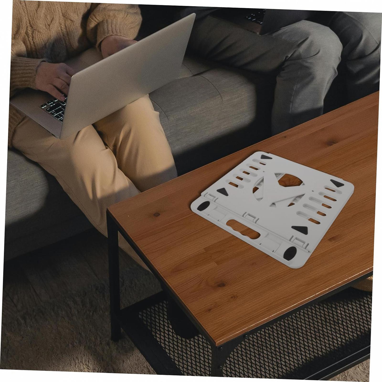 Підставка для ноутбука Vaguelly, складана, з регулюванням висоти, з легкого матеріалу з функцією охолодження, регульований, фото №4