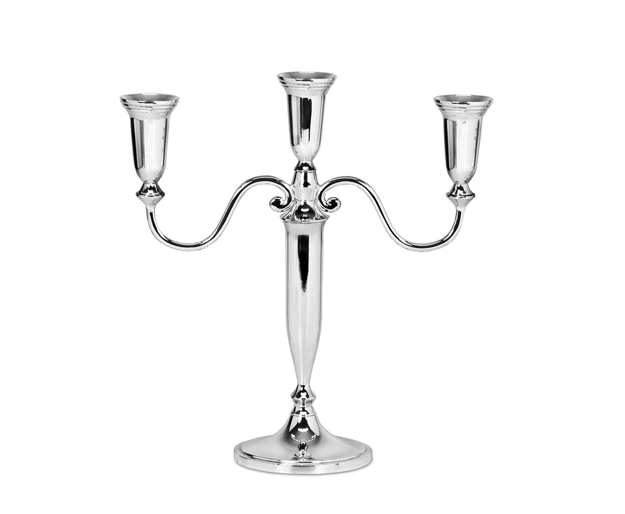 Підсвічник Edzard Venezia 3 лампи сріблястий, фото №1 Підсвічник Edzard Venezia 3 лампи сріблястий, фото №1
