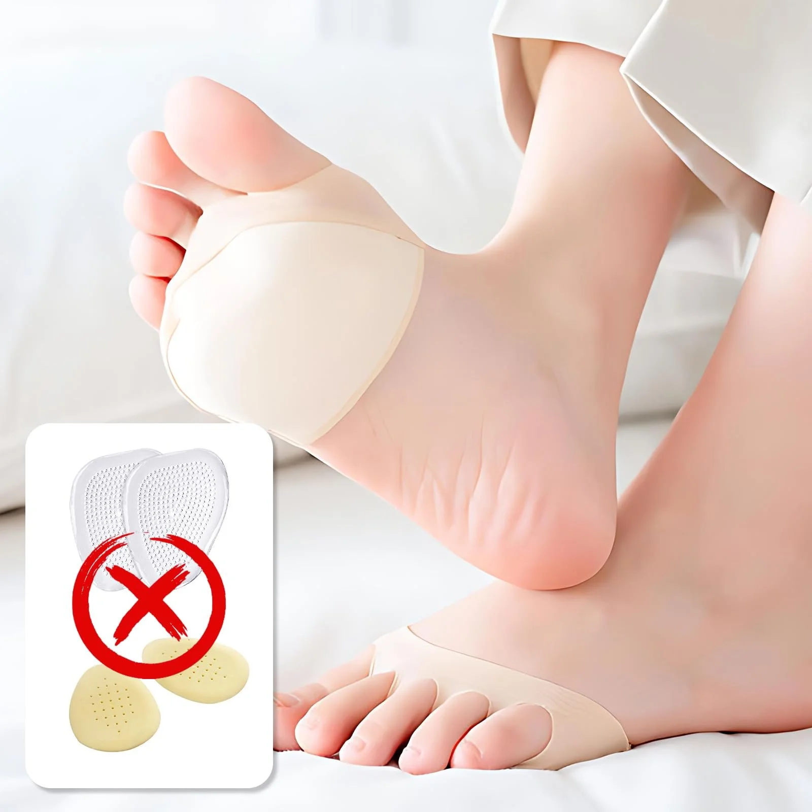 Шкарпетки для пальців ніг Жіночі невидимі півшкарпетки Бавовна 12 пар, фото №7