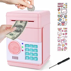 Скарбничка-сейф електронна з паролем та детектором купюр - Фото 1