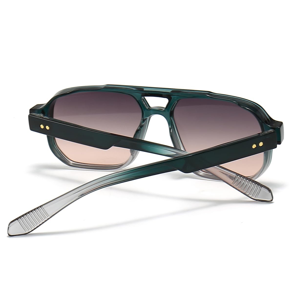 Великі Cонцезахисні Окуляри Kachawoo Ретро Вінтажні Квадратна Товста Оправа UV400, фото №4