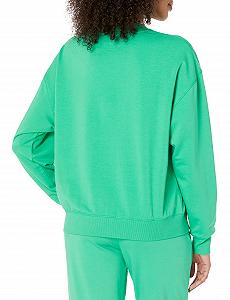 Свитшот The Drop свободного кроя с длинными рукавами, круглым вырезом и заниженной линией плеча Margot synthetic.ua - Фото 1