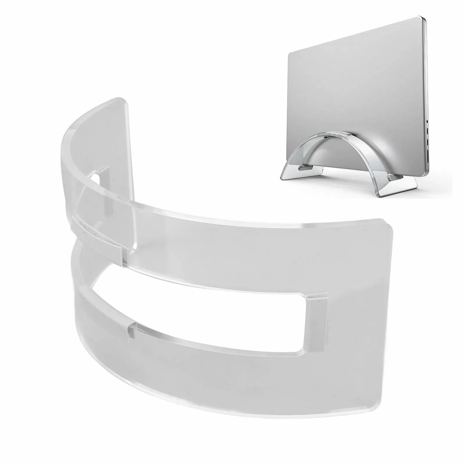 Вертикальна Підставка для Ноутбука з Регульованим Кутом Нахилу з Кабельним Органайзером, фото №1