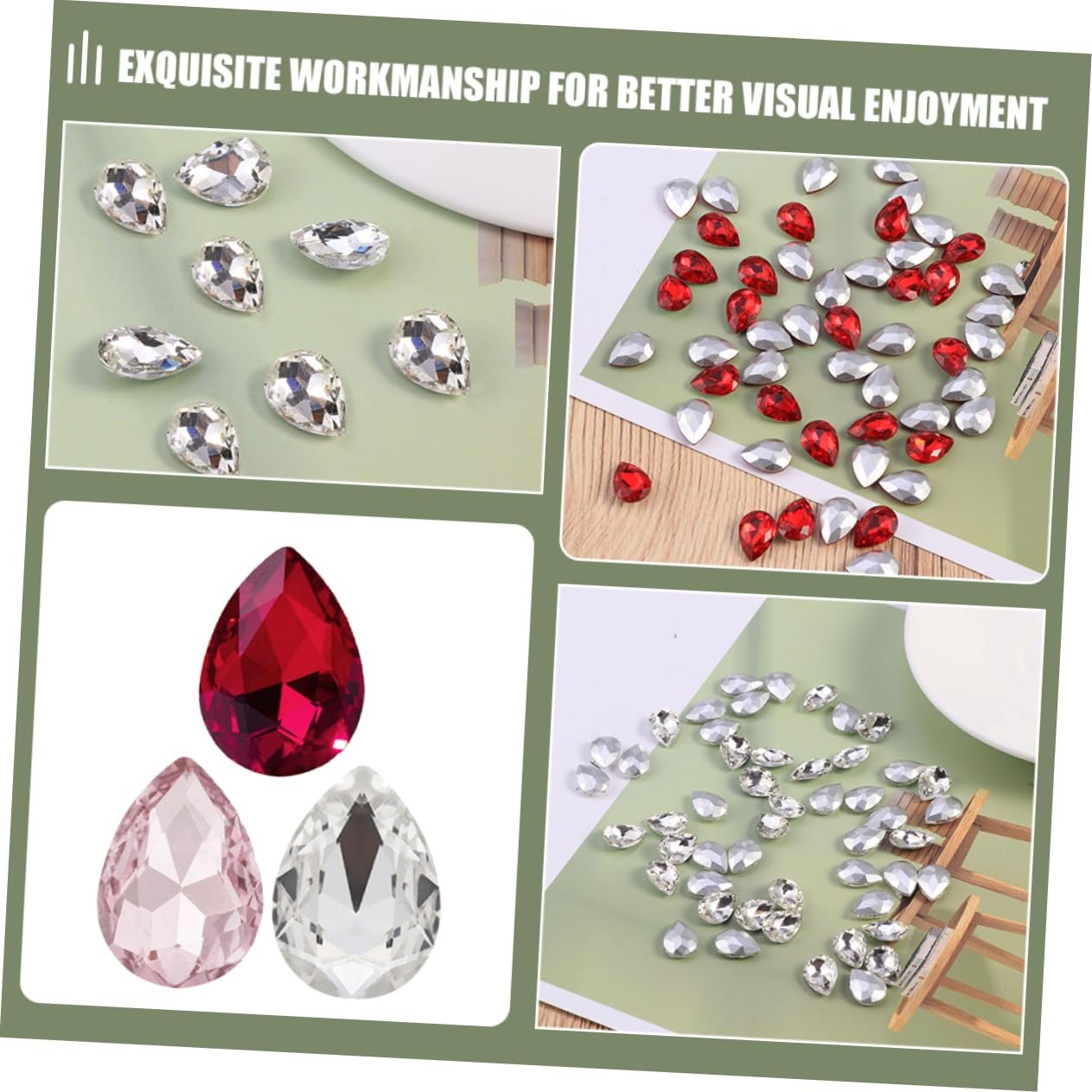 Наклейки для ногтей Кристаллические Бриллианты Аксессуары для ногтей 150 шт., фото №4