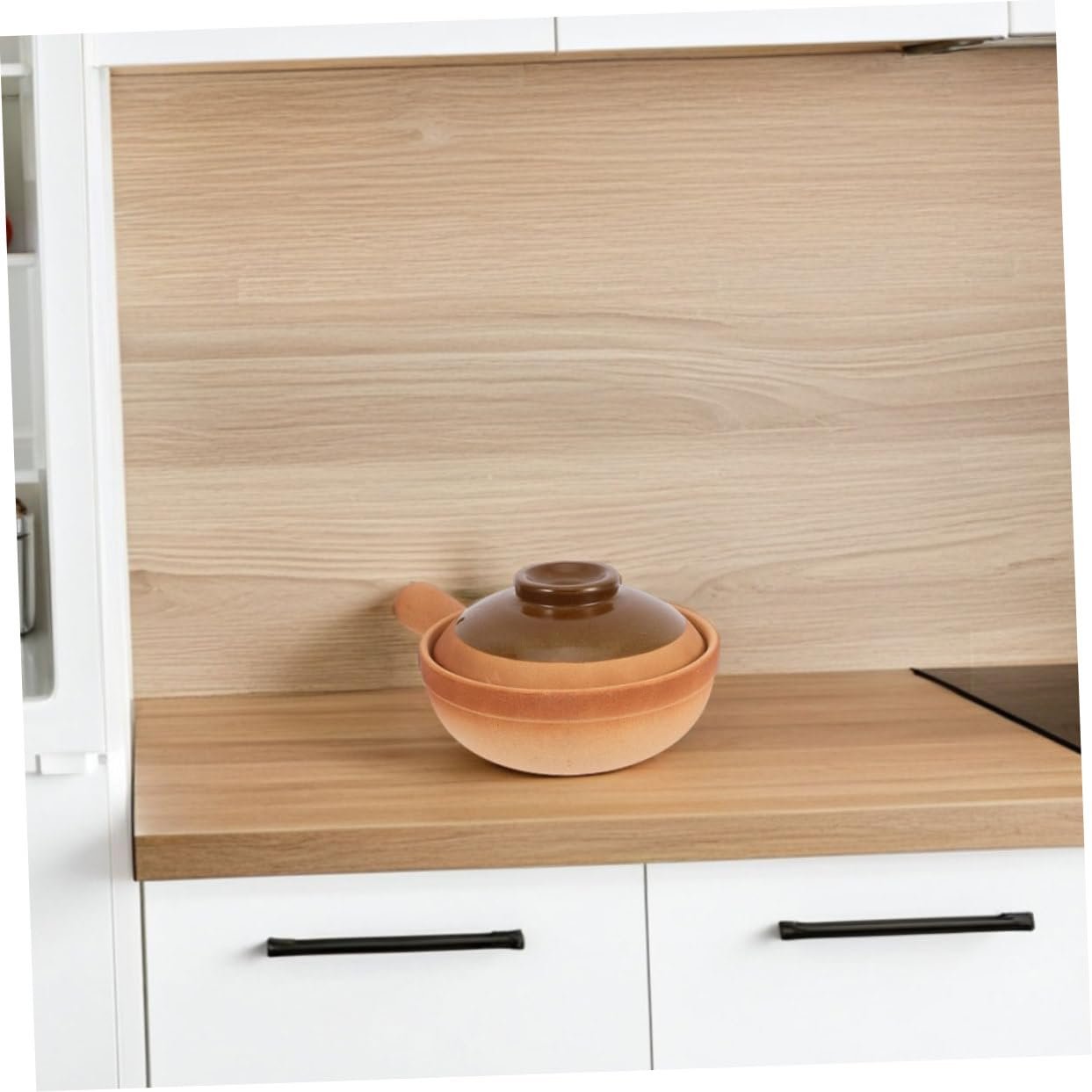 Горшок керамический Ipetboom с ручкой и крышкой, фото №6