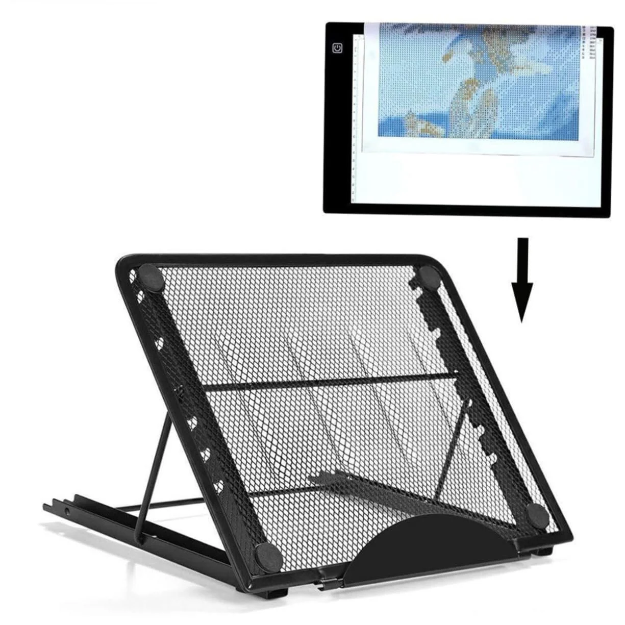 Подставка Тип NUOBESTY Регулируемая для планшета и ноутбука, черная, легкая, портативная, проста в использовании, фото №1 Подставка Тип NUOBESTY Регулируемая для планшета и ноутбука, черная, легкая, портативная, проста в использовании, фото №1
