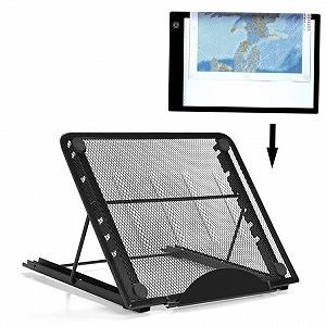 Подставка Тип NUOBESTY Регулируемая для планшета и ноутбука, черная, легкая, портативная, проста в использовании - Фото 1