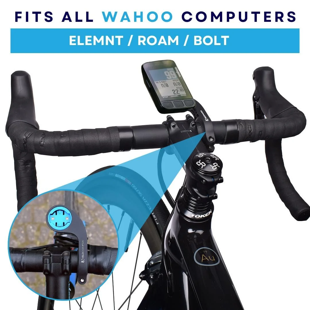 Крепление для велокомпьютера VeloChampion Out Front для Garmin/Wahoo 25.4-35 мм, фото №5