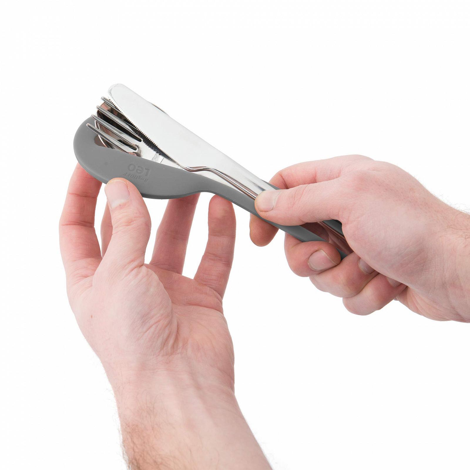 Набор столовых приборов BergHoff 3950231 4 предмета с силиконовым чехлом нержавеющая сталь Для путешествий, фото №3 Набор столовых приборов BergHoff 3950231 4 предмета с силиконовым чехлом нержавеющая сталь Для путешествий, фото №3