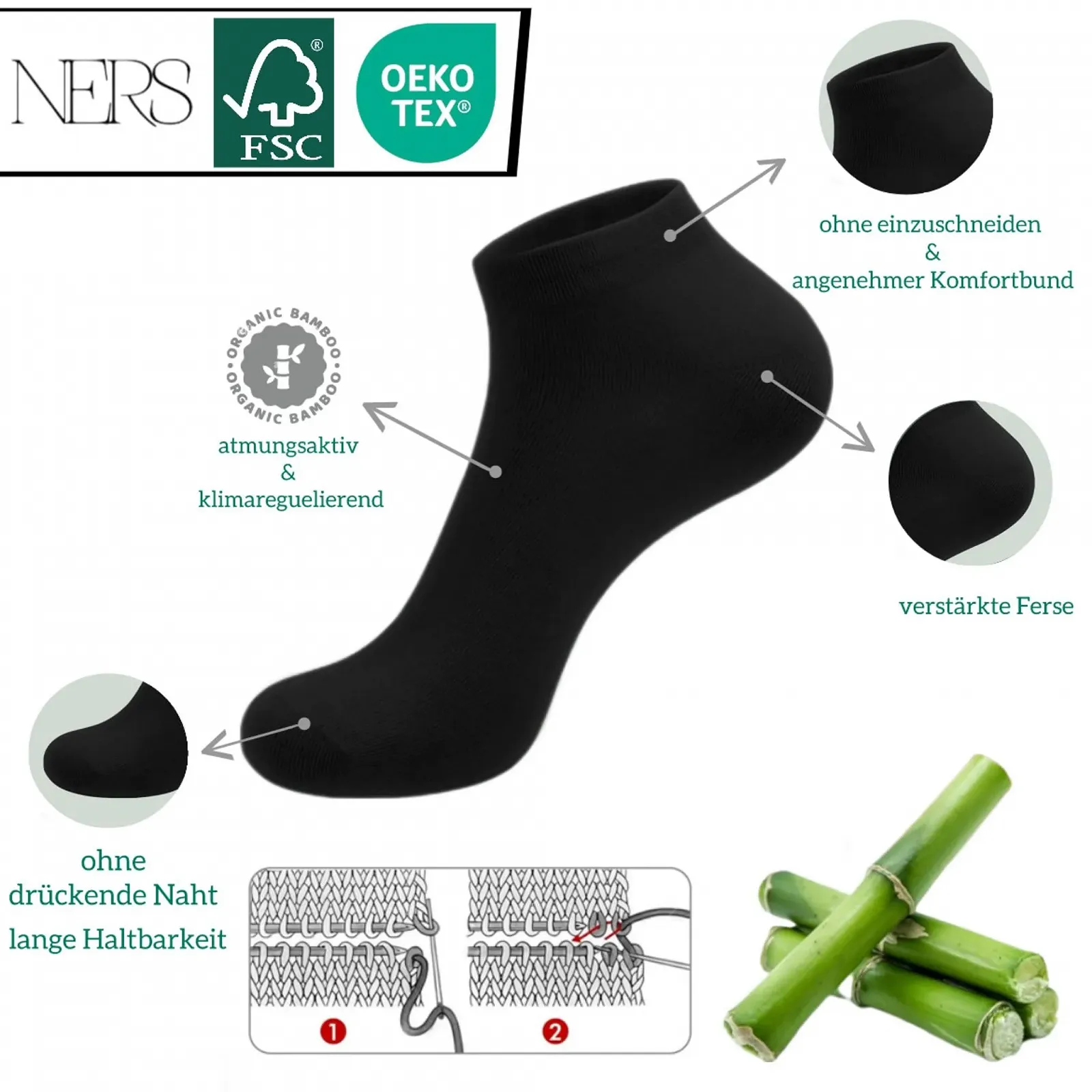 Шкарпетки NERS Спортивні, 10 пар, фото №2