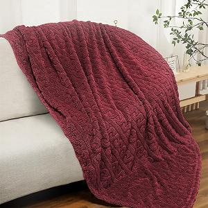 Покривало Фланелеве Одношарове Жакардове Тепле synthetic.ua - Фото 1