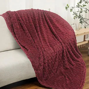 Покривало Фланелеве Одношарове Жакардове Тепле synthetic.ua - Фото 1