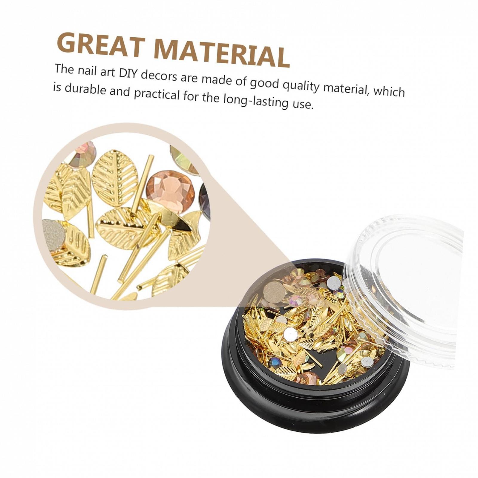 Прикраси для нігтів (2 коробки) MERRYHAPY 3D Метал, фото №6