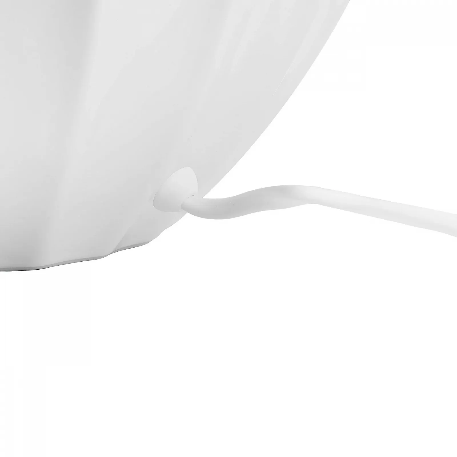 Настільна лампа Beliani Neris керамічна 45 см кремово-біла, фото №9