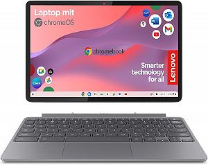 Сенсорный ноутбук 10.95" Lenovo Chromebook Duet 11M889 MediaTek Kompanio 838 RAM 4GB eMMC 128GB 12ч батарея ChromeOS Алюминиевый корпус (UKR) - Фото 1