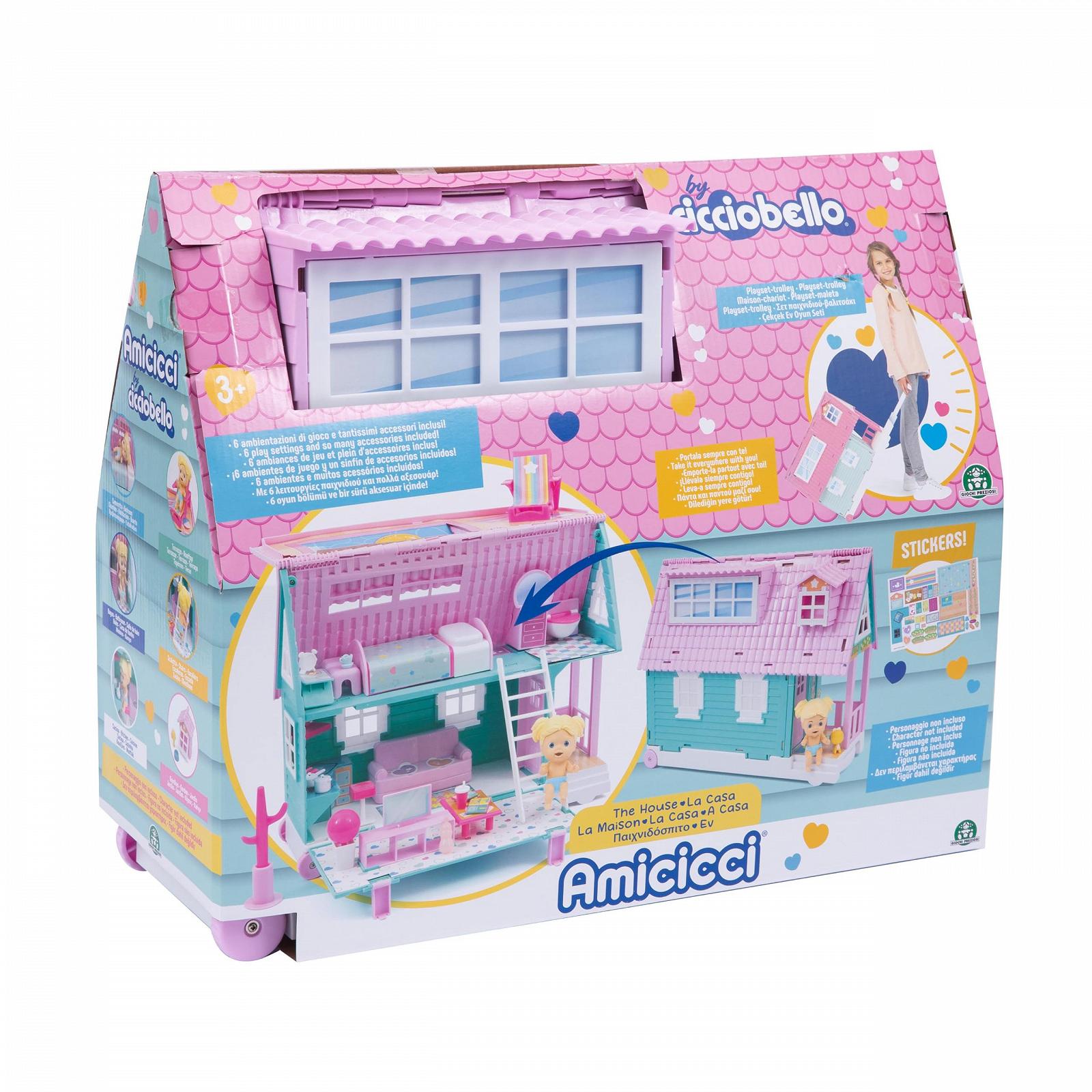 Игровой набор Cicciobello Amicci CASA Trolley, разноцветный, фото №2 Игровой набор Cicciobello Amicci CASA Trolley, разноцветный, фото №2