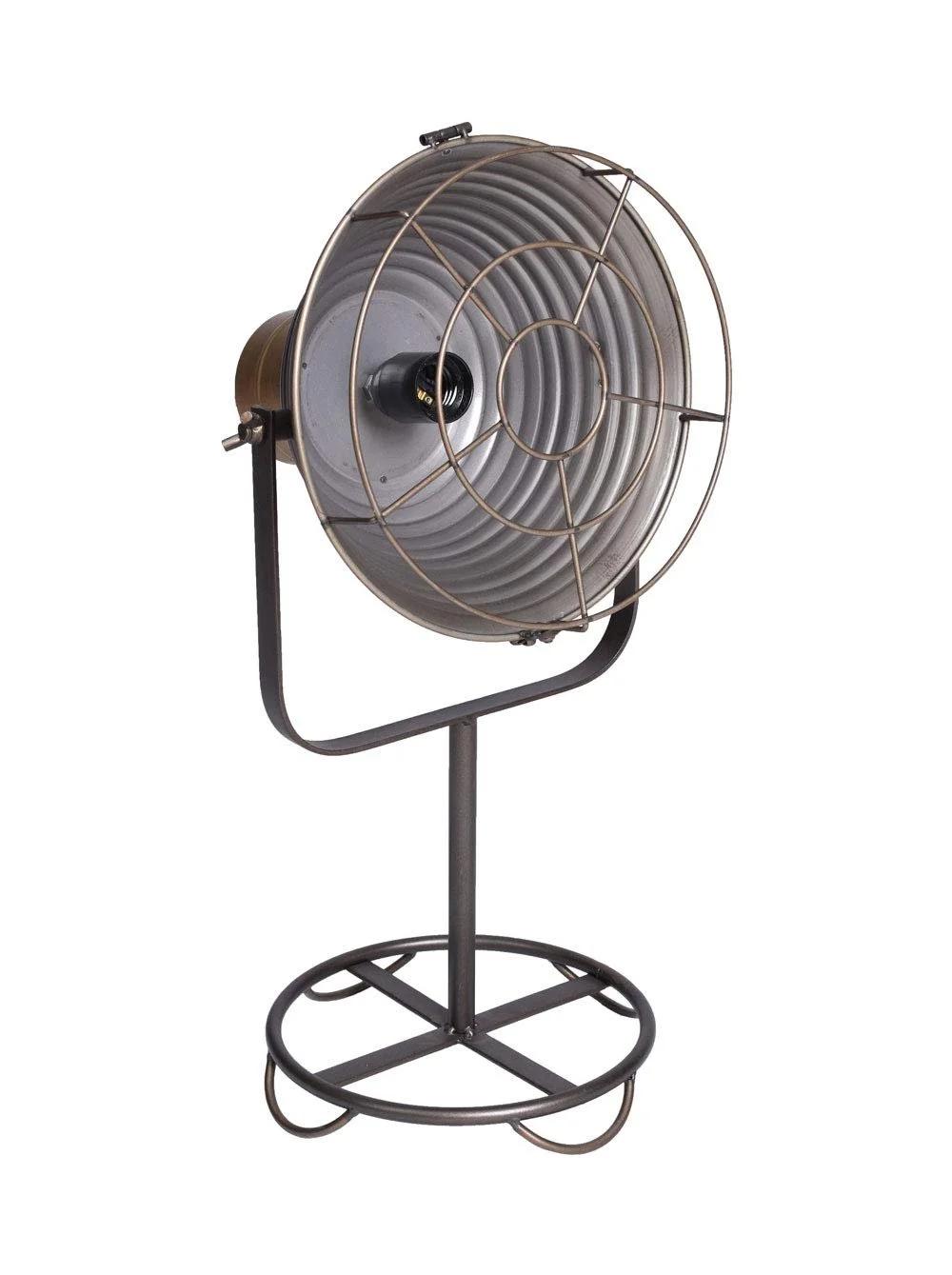 Настольная лампа Palazzo Bauhaus GMF004 Loft Industrial металлическая серая, фото №1