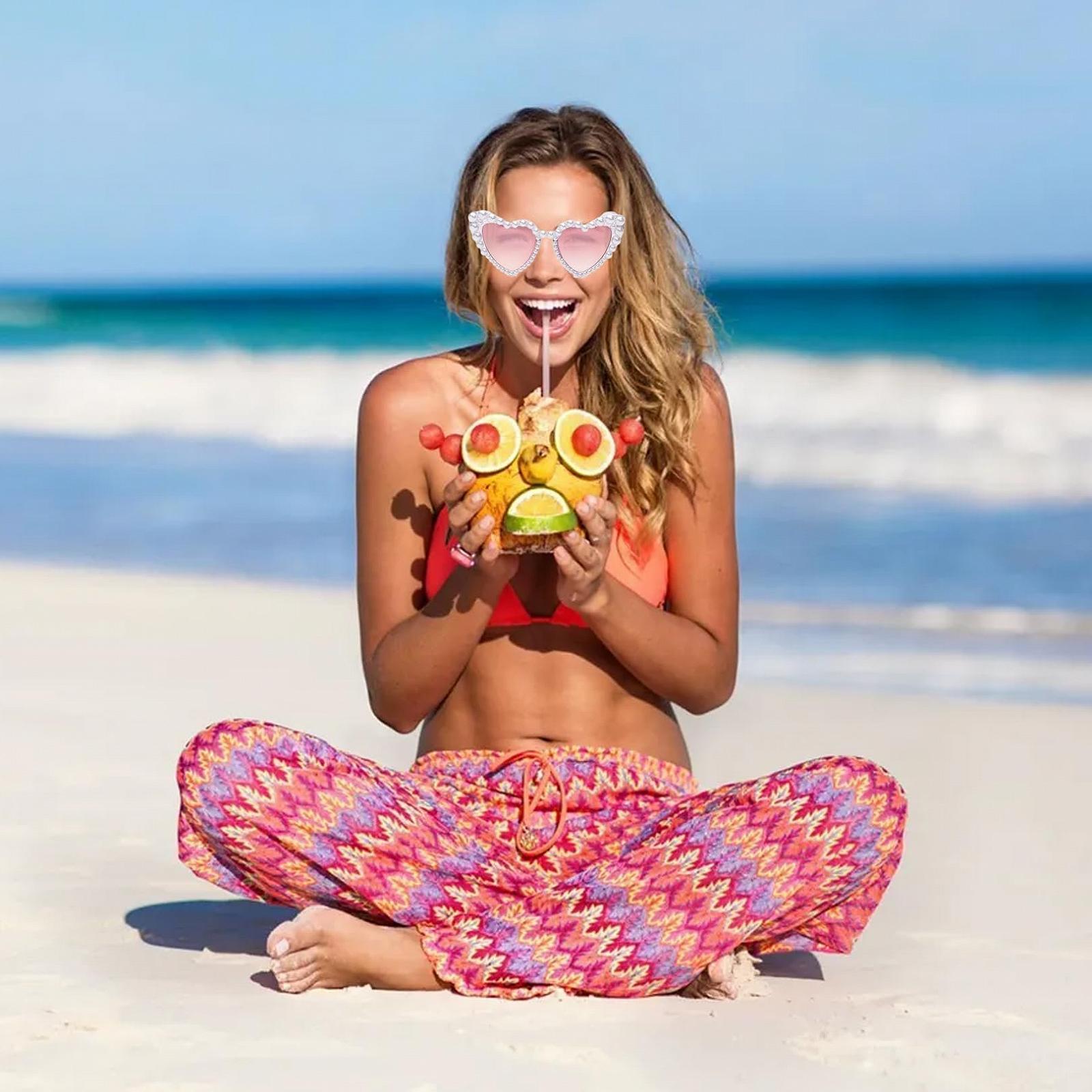 Сонцезахисні окуляри Серце Вінтажні сонцезахисні окуляри Форма серця з перлинним декором, фото №6 Сонцезахисні окуляри Серце Вінтажні сонцезахисні окуляри Форма серця з перлинним декором, фото №6