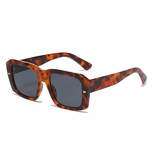 Вінтажні прямокутні сонцезахисні окуляри LJCZKA для жінок і чоловіків, 90-х років, ретро - Фото 1