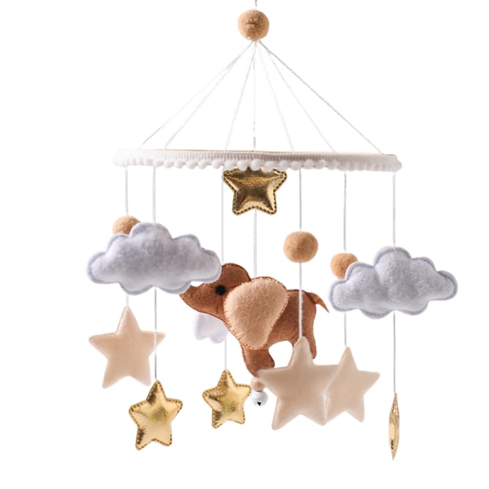 Мобильная детская кроватка Animal Elephant Mobile Baby Wind Chime Star Mobile Baby Pendant, фото №2