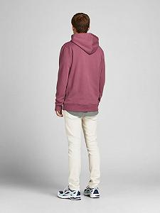 Худі JJEBASIC SWEAT HOOD NOOS 12182537-Hawthorn Rose-Fit:REG Jack&Jones  XXL synthetic.ua - Фото 1
