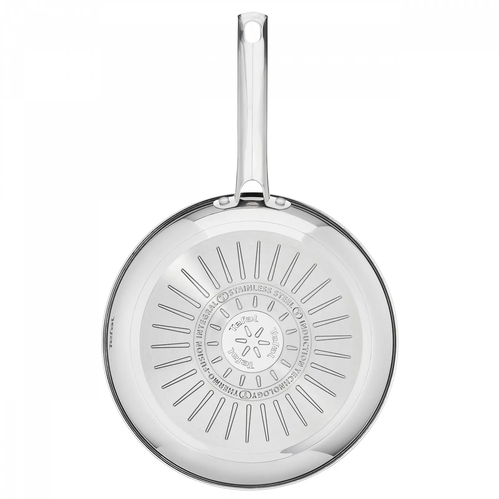 Сковорода Tefal Duetto On G7660434 24 см, керамическое антипригарное покрытие Go Ceram, Thermal Signal, клепаная ручка, подходит для всех типов плит, прочная, нержавеющая сталь, фото №3