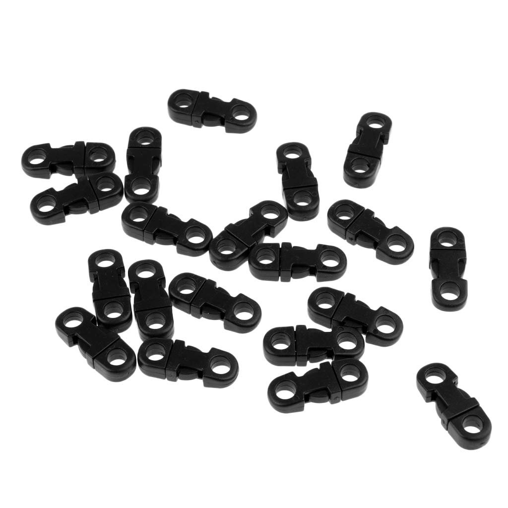 Браслет Paracord Leeadwaey 5 мм Боковая Пряжка Пластиковая Клипса Черный, фото №7