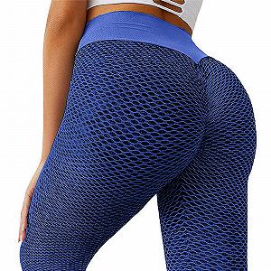 Легінси YEBIRAL Спортивні Honeycomb Scrunch Butt Bubble Push Up Anti Cellulite з високою талією Для фітнесу, йоги synthetic.ua - Фото 1