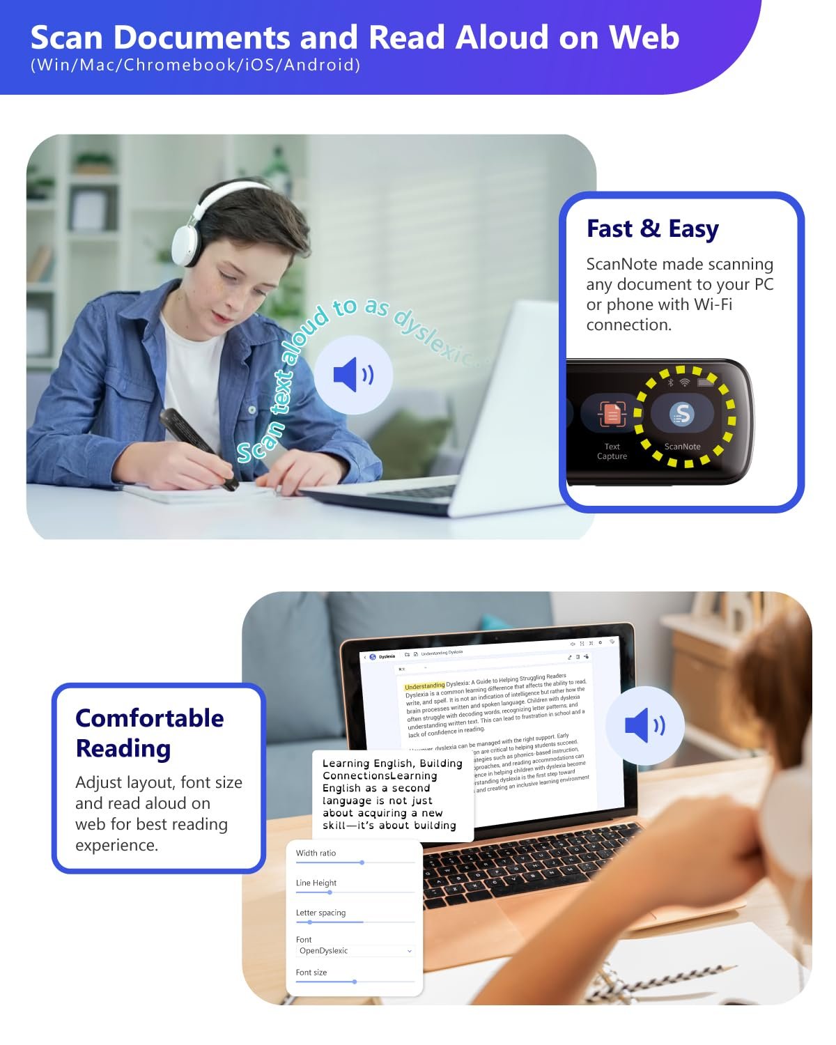 Переводчик английского в английском со сканером голосового вывода для ввода данных Автономный и Беспроводной, фото №5