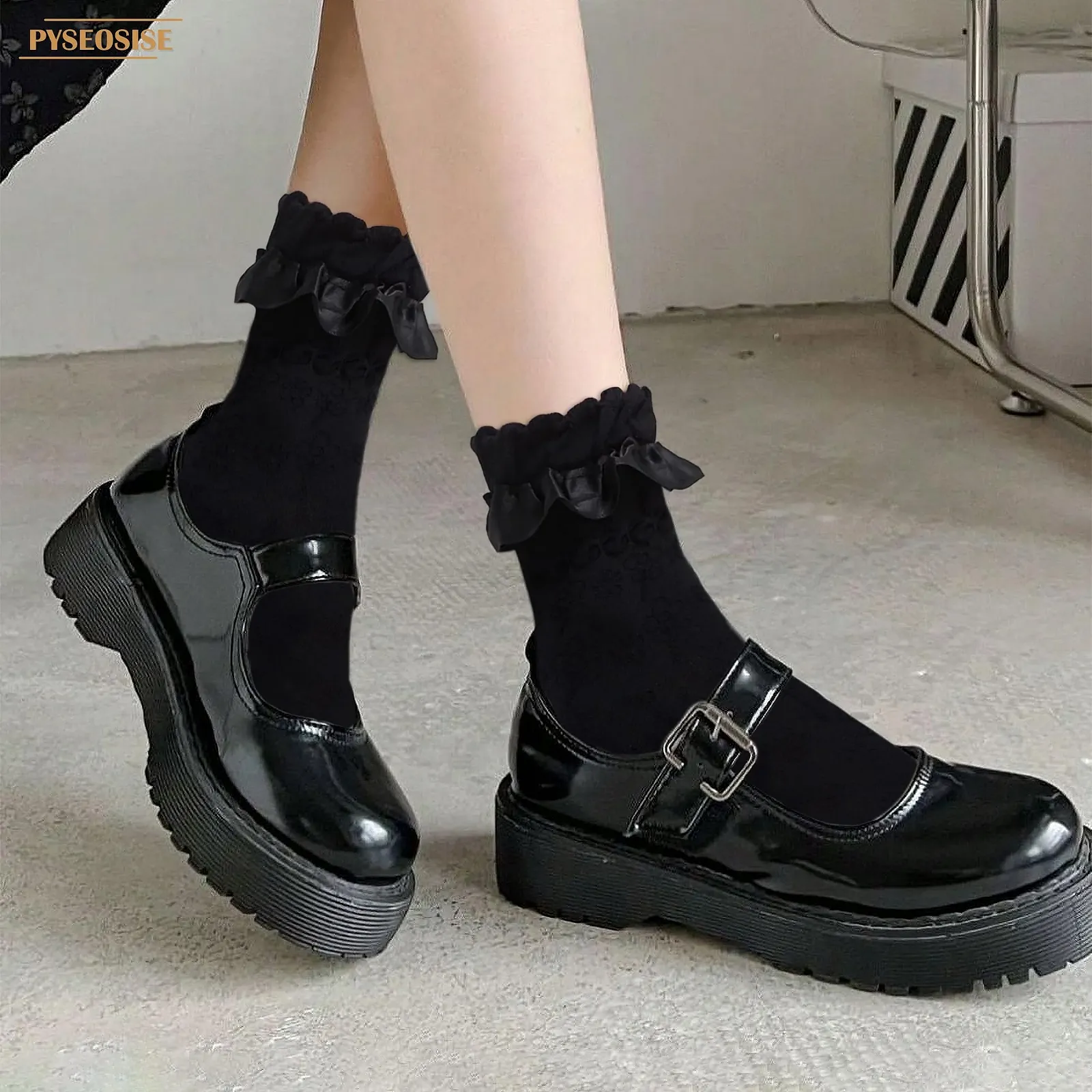 Шкарпетки з рюшами, 6 пар, Жіночі, 34-38, фото №6 Шкарпетки з рюшами, 6 пар, Жіночі, 34-38, фото №6