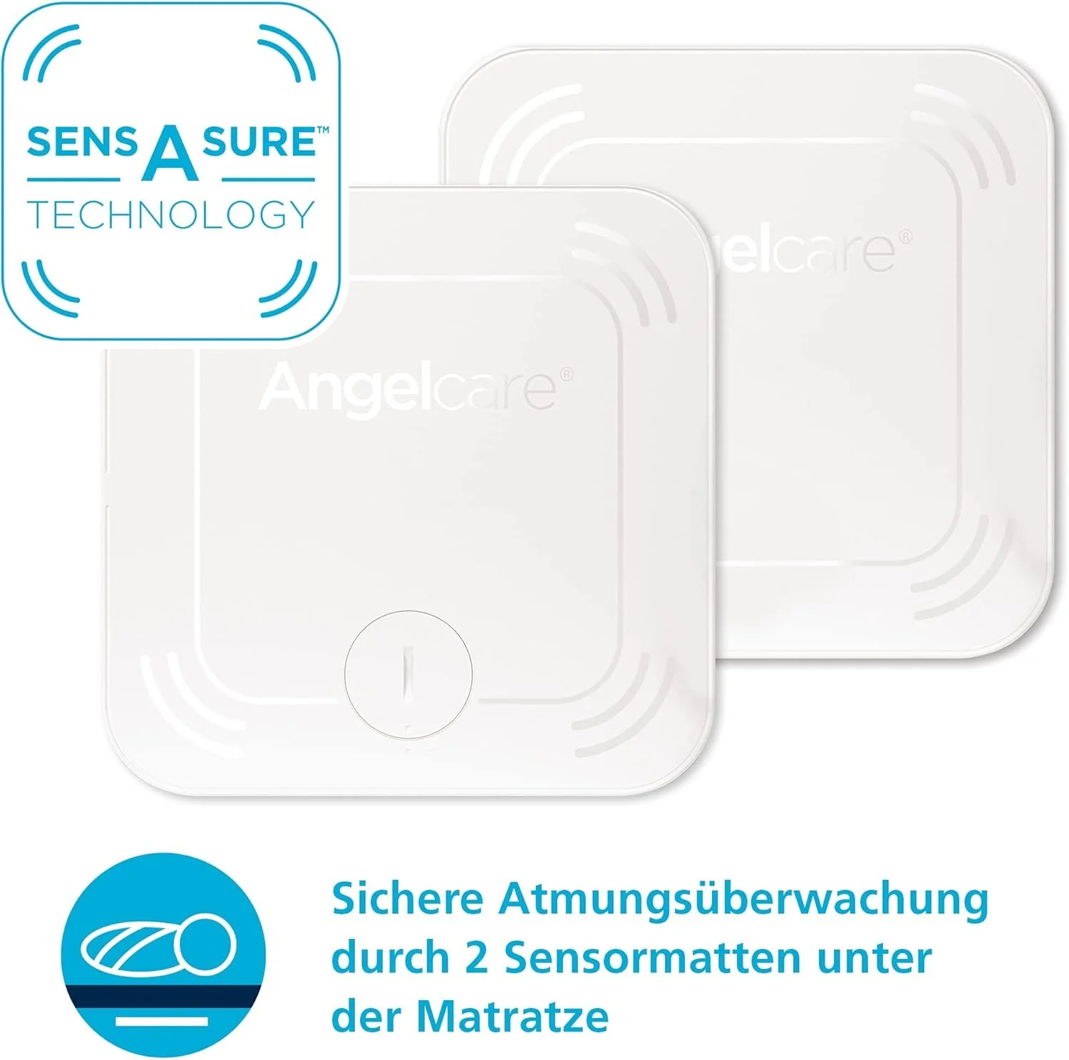 Радионяня Angelcare SmartSensor Pro 2 Белый + 2 беспроводные сенсорные коврики, фото №2