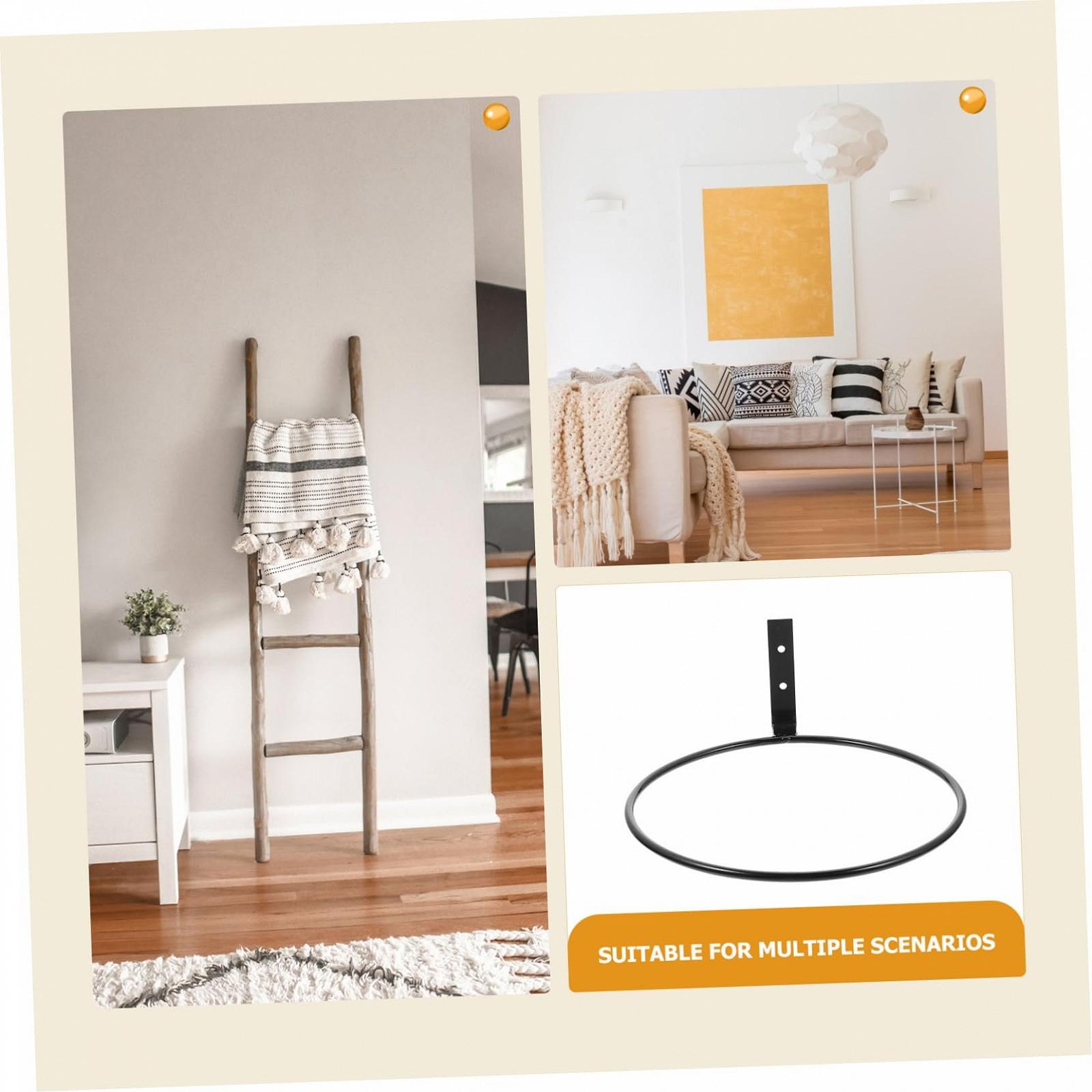 Тримачі для квіткових горщиків HEMOTON Залізні настінні кільця Набір із 3 шт., фото №9