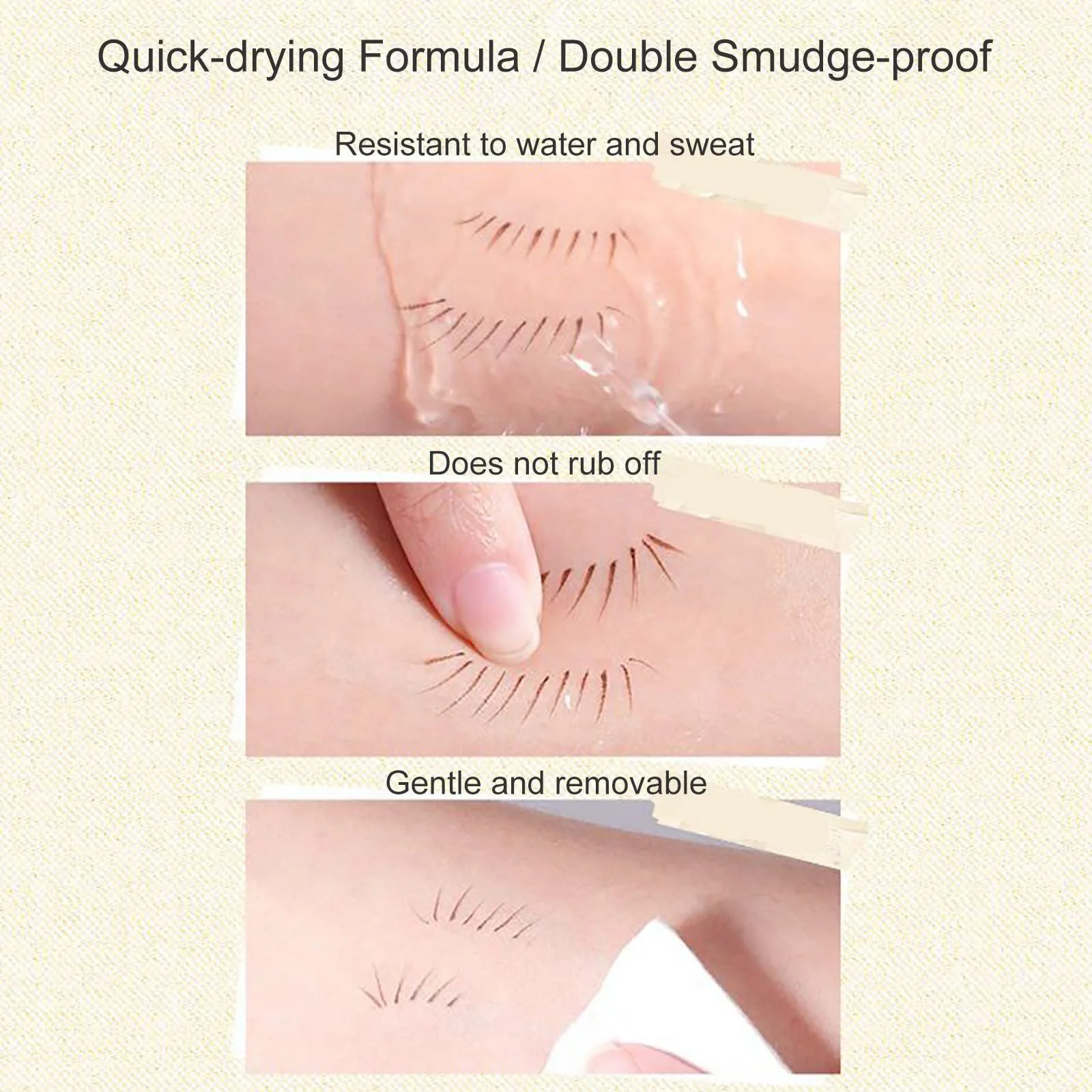 Карандаш для глаз с двумя наконечниками, Водостойкий, для стойкого макияжа, защита от пота, 2 шт, черный, фото №4 Карандаш для глаз с двумя наконечниками, Водостойкий, для стойкого макияжа, защита от пота, 2 шт, черный, фото №4