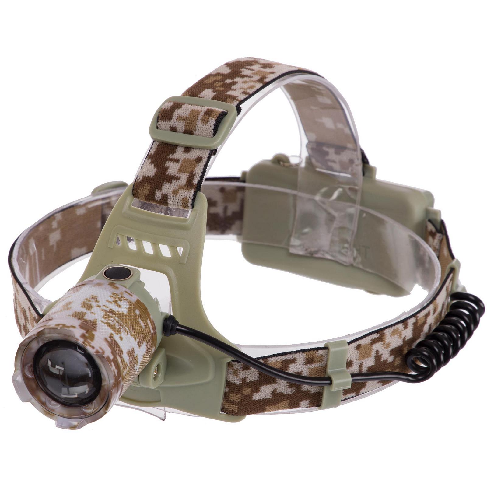 Фонарик налобный SP-Sport SY-003M Камуфляж Marpat, фото №1