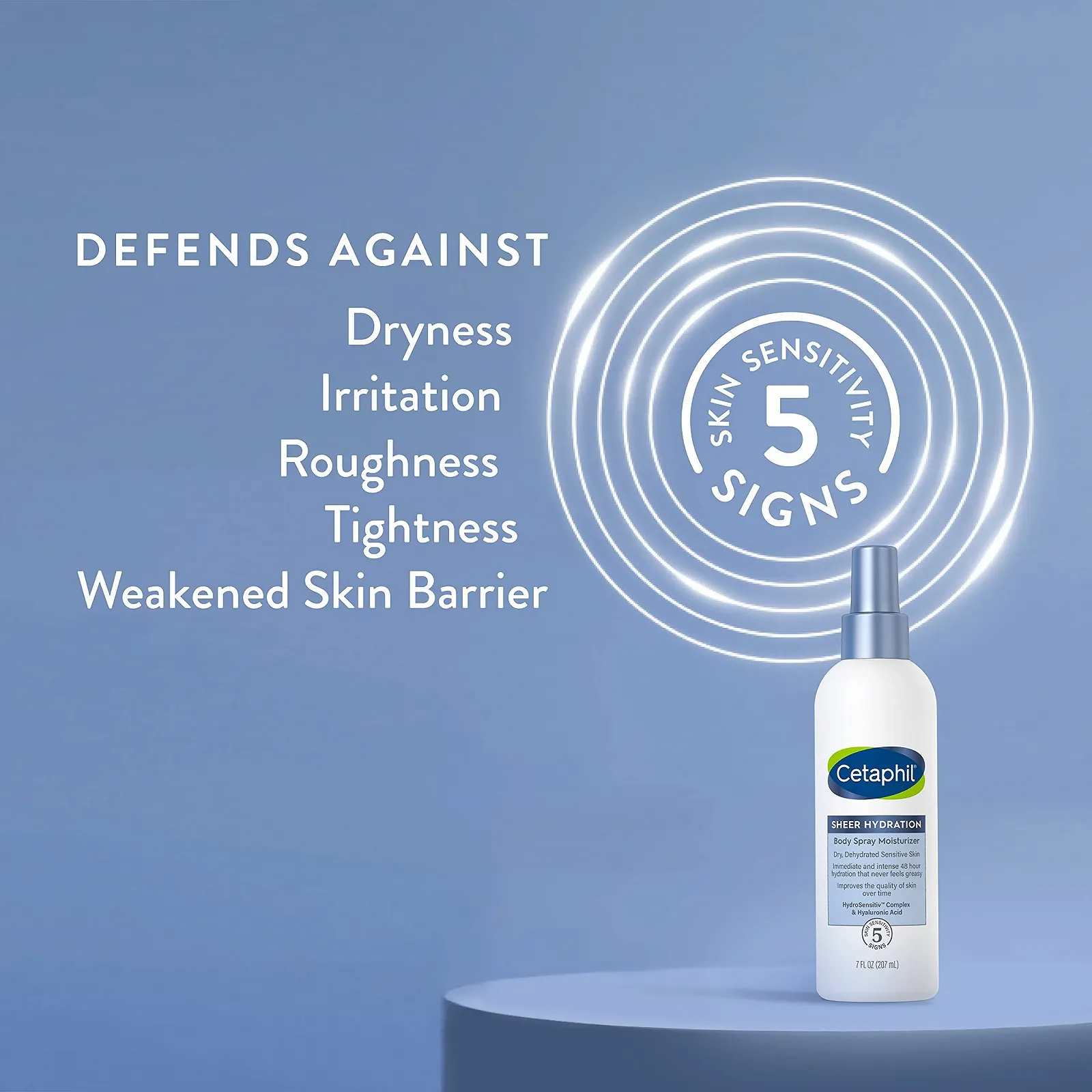 Спрей для тіла Зволожуючий CETAPHIL Sheer Hydration Без аромату 7 рідких унцій, З гіалуроновою кислотою, вітаміном Е та вітаміном B5, фото №2 Спрей для тіла Зволожуючий CETAPHIL Sheer Hydration Без аромату 7 рідких унцій, З гіалуроновою кислотою, вітаміном Е та вітаміном B5, фото №2