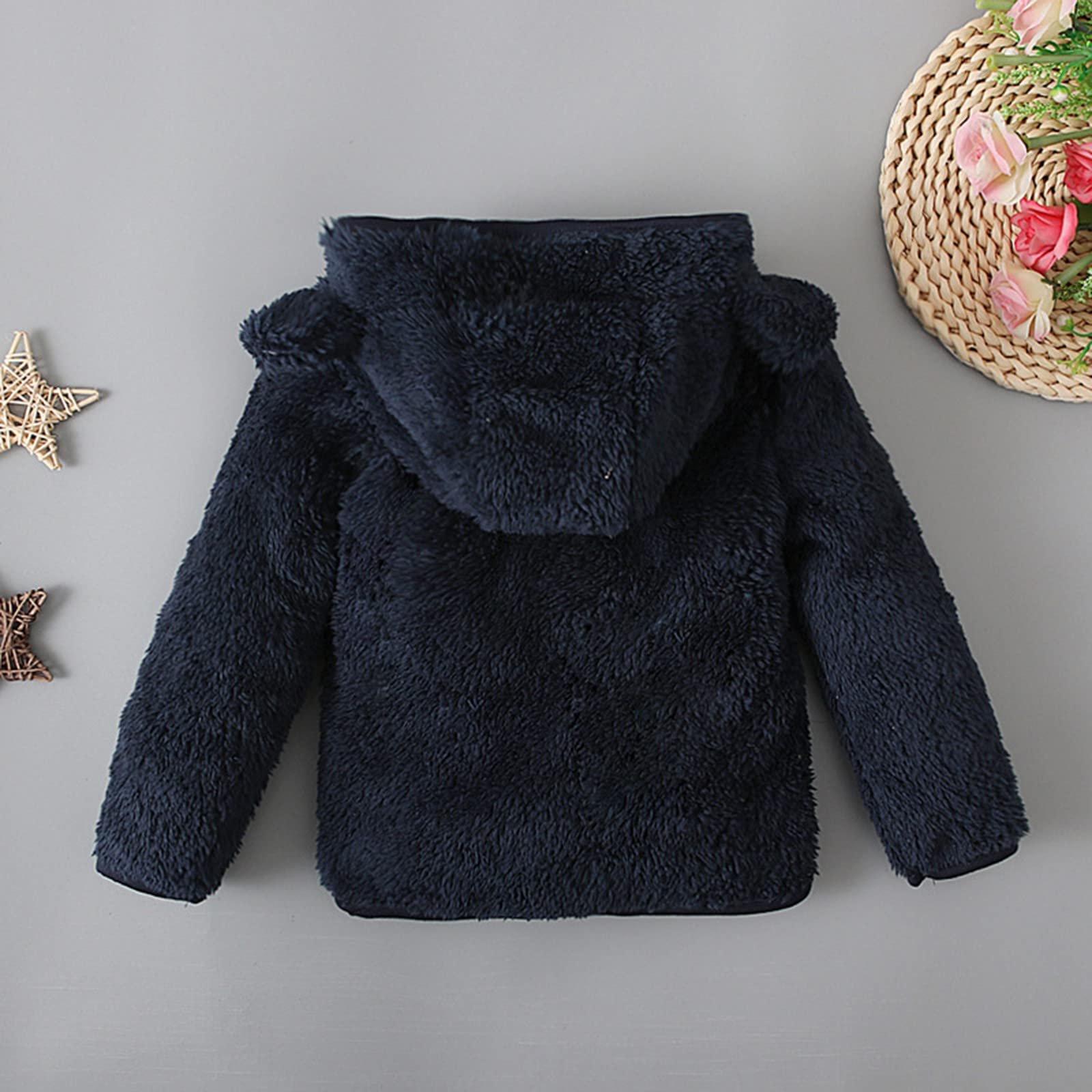 Флисовая куртка Generisch Детская для девочек Однотонная, фото №6 Флисовая куртка Generisch Детская для девочек Однотонная, фото №6