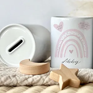 Скарбничка Manufaktur Liebevoll персоналізована керамічна Веселка synthetic.ua - Фото 1