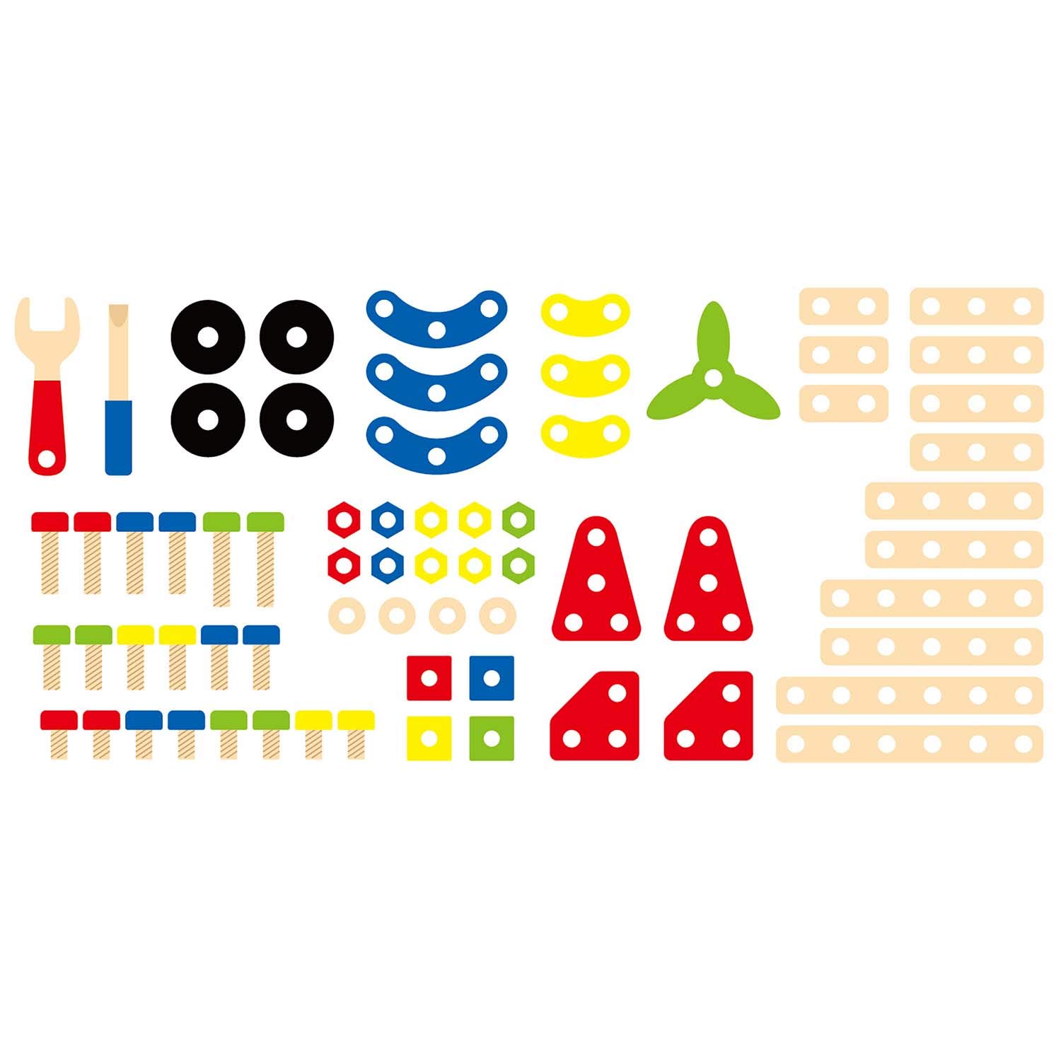 Набір Viga Model Construction 68 предметів Дерев'яний, фото №16