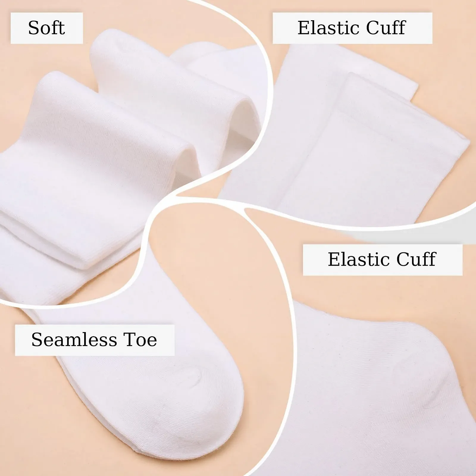 Шкарпетки Жіночі Бавовняні Дихаючі 35-39 (7 пар), фото №4 Шкарпетки Жіночі Бавовняні Дихаючі 35-39 (7 пар), фото №4