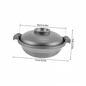 Багатофункціональна керамічна каструля з подвійною ручкою та кришкою термостійка з антипригарним покриттям synthetic.ua - Фото 1