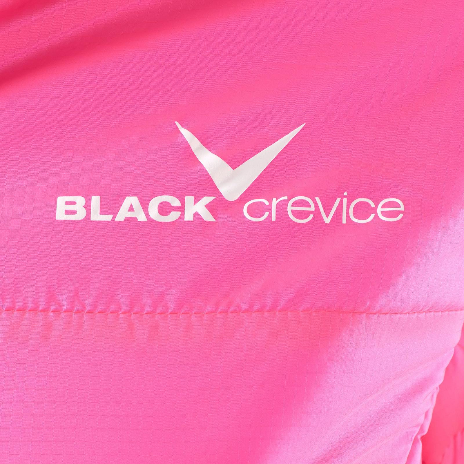 Жіноча Куртка Black Crevice BCR297618 стьобана з капюшоном, вигляд пуховика, чорна, фото №4